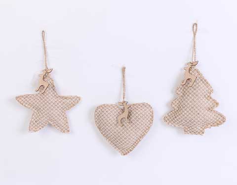 Christmas Heart/Tree/Star Ornament