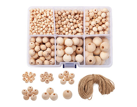 Natural Round Wooden Beads