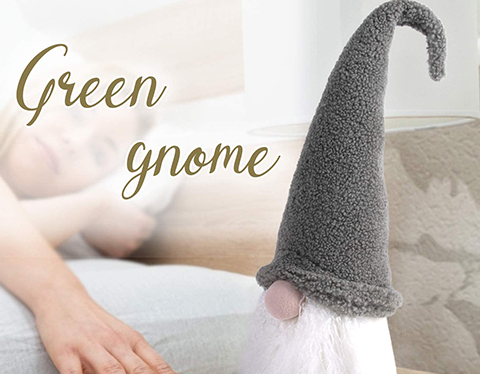 Christmas Grey Plush Gnome Decor